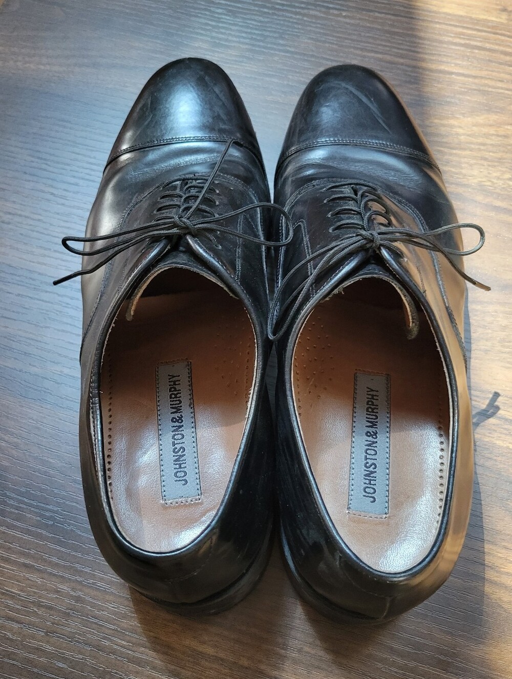 Johnston&Murphy Faux Leather Lace Dress Shoes Mens Size 10.5 Formal Office